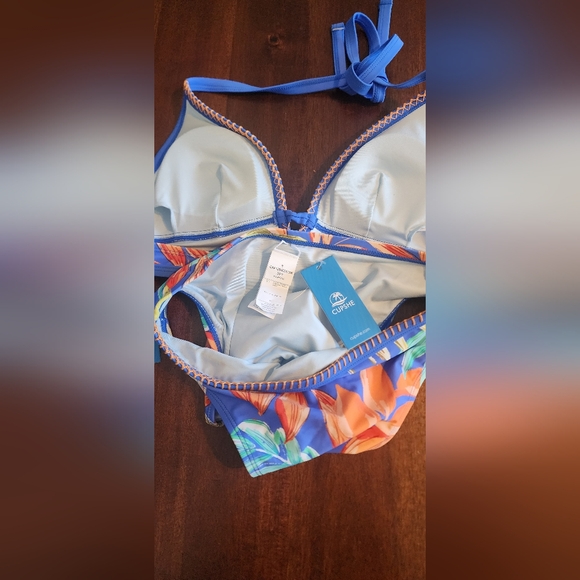 Cupshe Blue and Orange Tropical Bikini - Picture 4 of 4